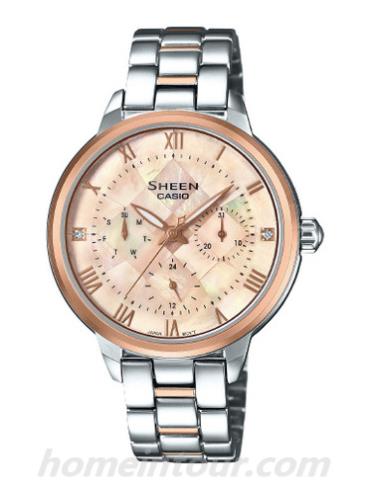 卡西欧SHE-3055SPG-4A女表SHEEN系列-表带/表径&#8211;