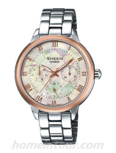 卡西欧SHE-3055SG-7A女表SHEEN系列-表带/表径&#8211;