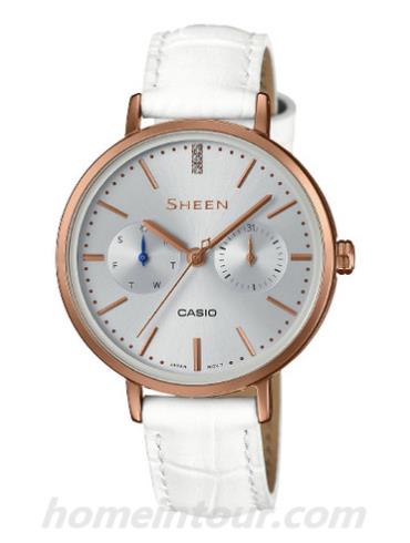 卡西欧SHE-3054PGL-7A女表SHEEN系列-表带/表径&#8211;