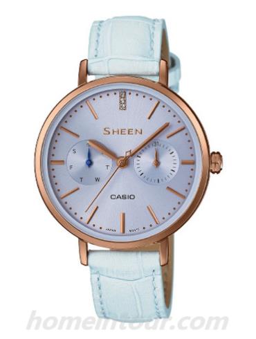 卡西欧SHE-3054PGL-2A女表SHEEN系列-表带/表径&#8211;