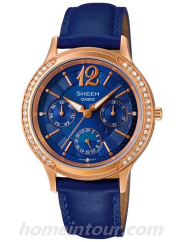 卡西欧SHE-3030GL-2AU女表SHEEN系列-表带/表径&#8211;