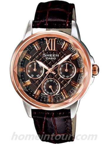 卡西欧SHE-3029GL-5AU女表SHEEN系列-表带/表径&#8211;