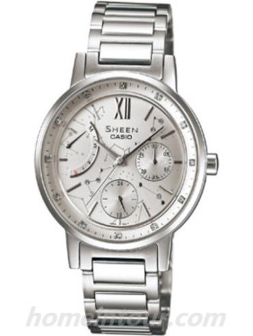 卡西欧SHE-3028D-7AU女表SHEEN系列-表带/表径&#8211;