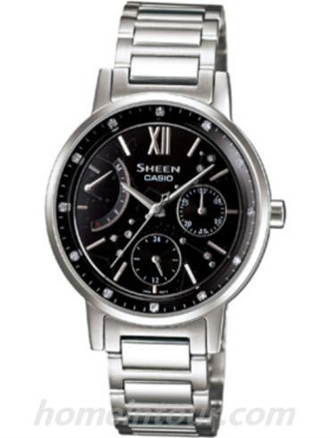 卡西欧SHE-3028D-1AU女表SHEEN系列-表带/表径&#8211;