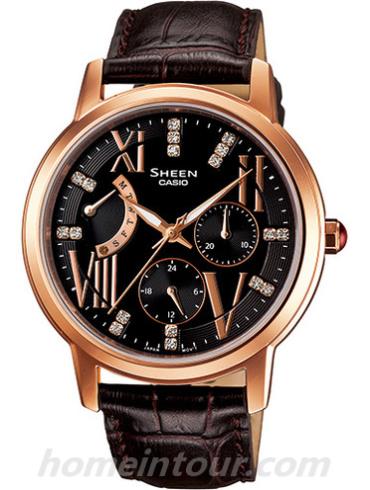 卡西欧SHE-3024GL-5A女表SHEEN系列-表带/表径&#8211;