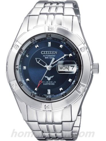 西铁城NH8060-59LB男表机械系列-银色表带/表径39mm