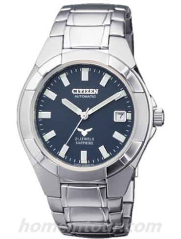 西铁城NJ2110-50L男表机械系列-银色表带/表径&#8211;