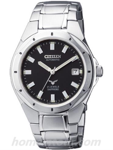 西铁城NJ2100-53E男表机械系列-银色表带/表径&#8211;