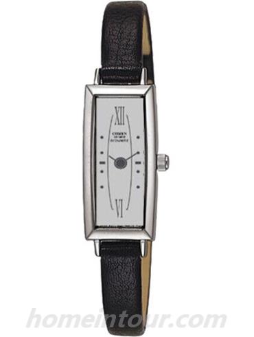 西铁城EG2530-05H女表光动能系列-黑色表带/表径28mm×14mmmm