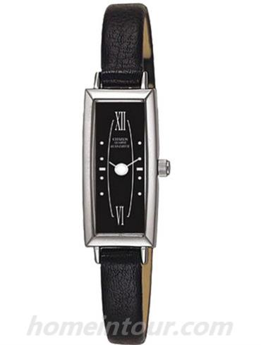 西铁城EG2530-05E女表光动能系列-黑色表带/表径28mm×14mmmm