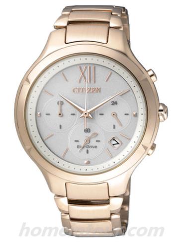 西铁城FB4013-51A女表光动能系列-香槟色表带/表径37.4mm