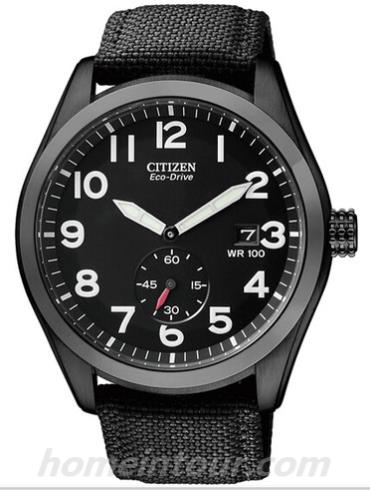 西铁城BV1085-06E男表光动能系列-黑色表带/表径42mm