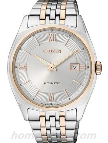 西铁城NB1024-59A男表机械系列-间金色表带/表径41mm