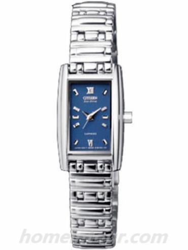 西铁城EP3090-51L女表光动能系列-银色表带/表径22x17mm