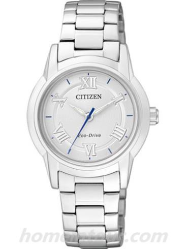 西铁城FE2010-51B女表光动能系列-银色表带/表径30mm