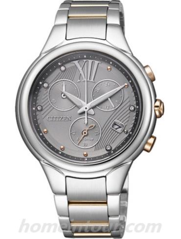 西铁城FB1314-51H女表光动能系列-间金表带/表径36mm