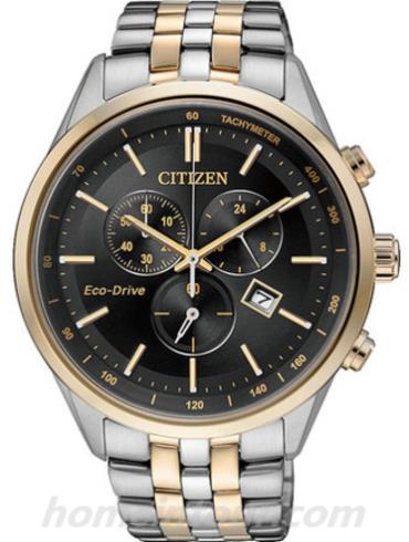 西铁城AT2144-54E男表光动能系列-间金表带/表径42mm