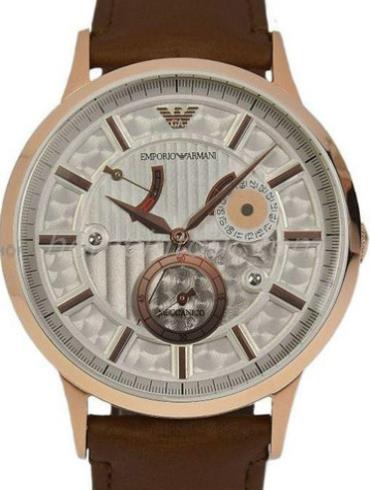 阿玛尼AR4667男表时尚男表系列-棕色表带/表径40mm