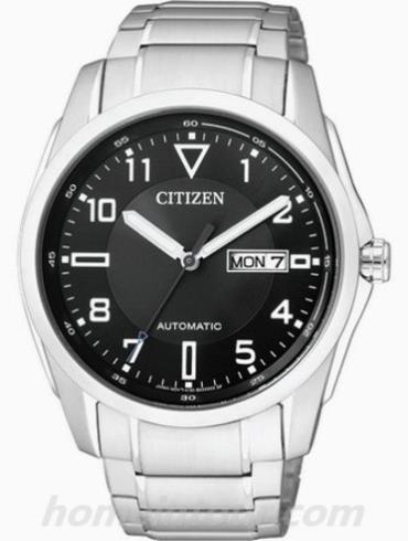 西铁城NP4060-57EB男表机械系列-银色表带/表径42mm