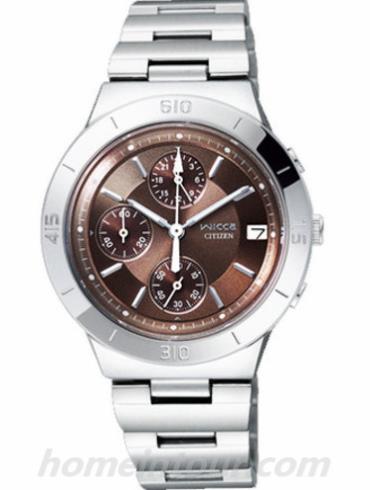 西铁城FA1005-52W女表Wicca系列-银色表带/表径32mm