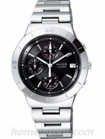 西铁城FA1005-52E女表Wicca系列-银色表带/表径32mm