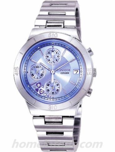 西铁城FA1001-53X女表Wicca系列-银色表带/表径32mm