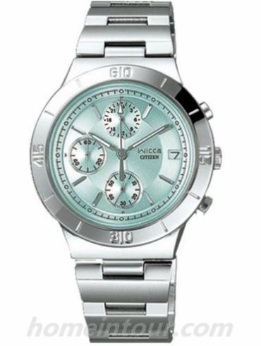 西铁城FA1000-56W女表Wicca系列-银色表带/表径32mm