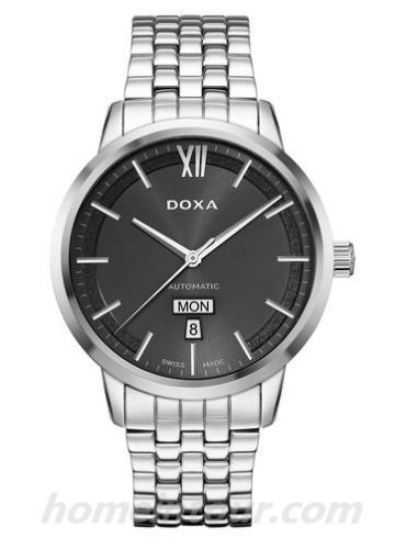 时度D206SGY男表行政系列-银色表带/表径41.5mm