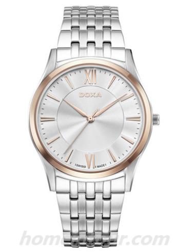 时度D201RSV男表行政系列-银色表带/表径40mm