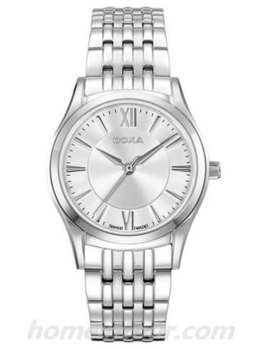 时度D202SSV女表行政系列-银色表带/表径30mm