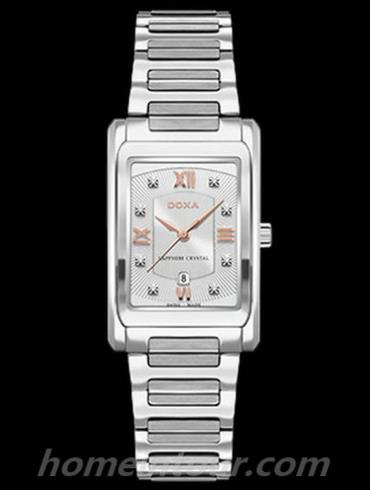 时度D195SSD女表卡莱斯系列-银色表带/表径25.00 x 37.00mm