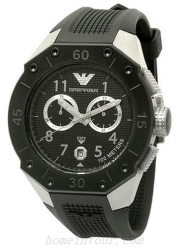 阿玛尼AR0665男表时尚系列-黑色表带/表径&#8211;