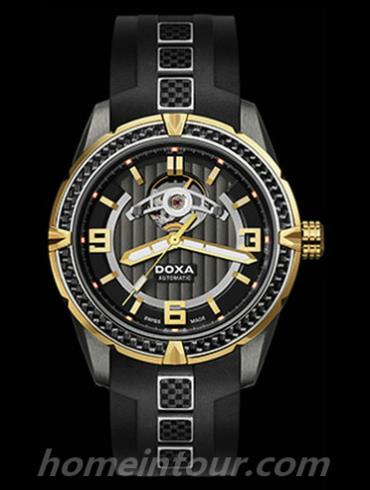 时度D166TBK男表托菲奥系列-黑色表带/表径43mm