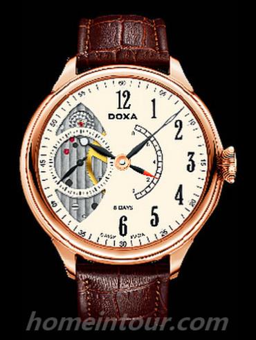 时度125.90.025SK.02男表八日链腕表系列-棕色表带/表径57mm