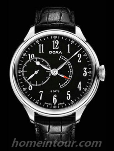 时度125.10.105PR.01男表八日链腕表系列-黑色表带/表径57mm