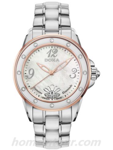 时度D199RMW女表深海瑰宝系列-银色表带/表径36mm