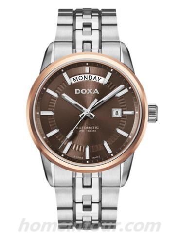 时度D188RBR男表行政系列-银色表带/表径41mm