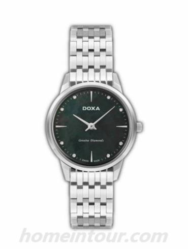 时度D158SBK女表行政系列-银色表带/表径29mm