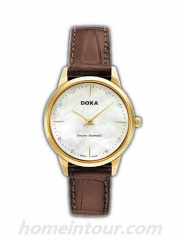 时度D158KWH女表行政系列-棕色表带/表径29mm