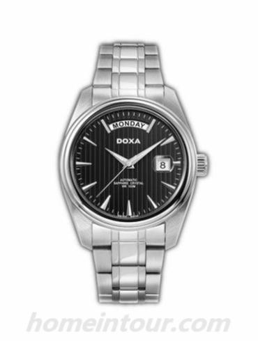 时度D122SBK男表行政系列-银色表带/表径40mm