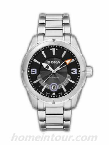 时度D159SBK男表托菲奥系列-银色表带/表径42mm