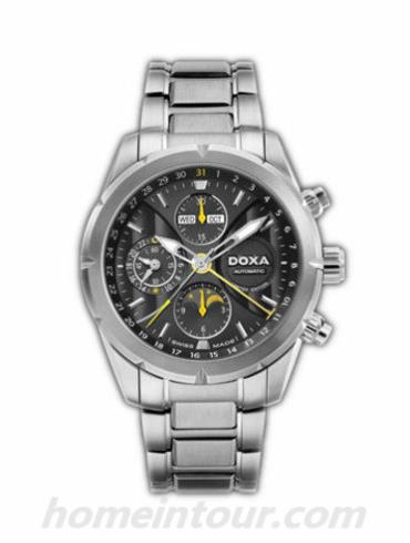 时度D128SBK男表托菲奥系列-银色表带/表径42mm