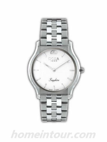 时度10041.10aME男表特雷维尔超薄系列-银色表带/表径35.5mm