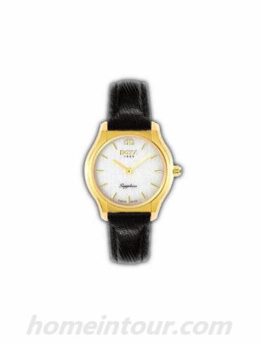 时度10036.30dNO女表特雷维尔超薄系列-黑色表带/表径25mm