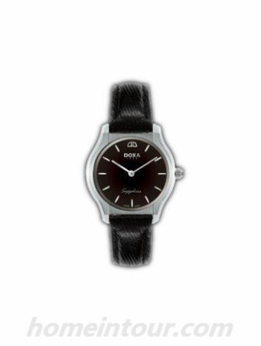 时度10036.10bNo女表特雷维尔超薄系列-黑色表带/表径25mm