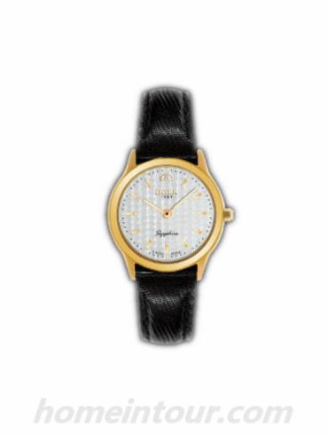 时度10032.30dNO女表特雷维尔超薄系列-黑色表带/表径24.5mm