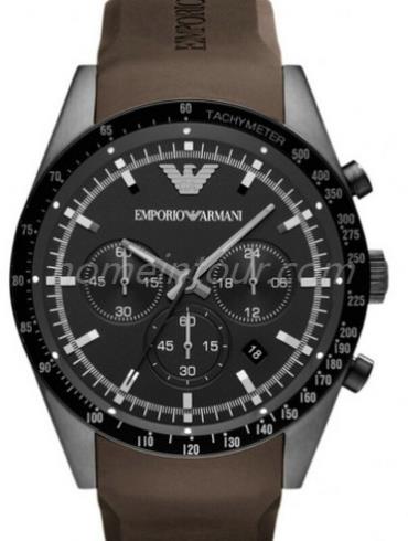 阿玛尼AR5986男表时尚男表系列-棕色表带/表径45mm