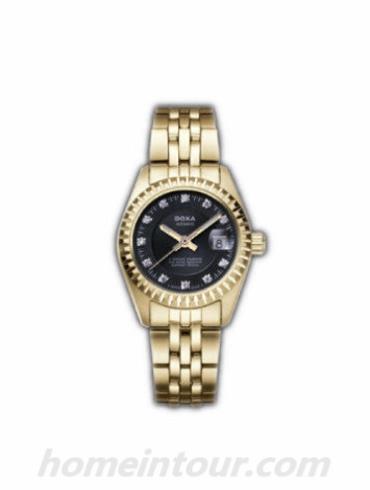 时度D104KBK女表绅豪系列-金色表带/表径27mm