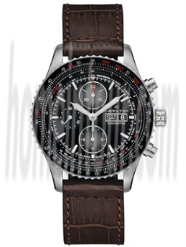 汉米尔顿H76726530男表卡其航空系列-棕色表带/表径44mm