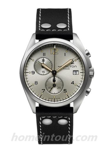 汉米尔顿H76512755男表卡其航空系列-黑色表带/表径41mm